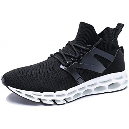 Men's Athletic Walking Blade Running Tennis Shoes Fashion Sneakers Black